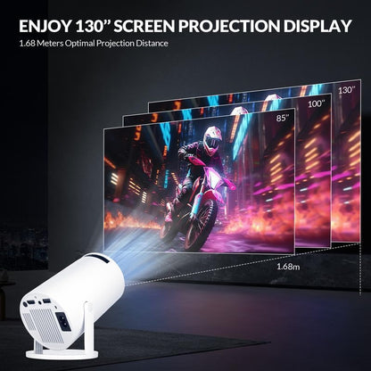 HY300 PRO+ LCD Smart Short Throw Projector for Home Theater