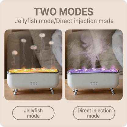 Jellyfish Diffuser Humidifier, Essential Aromatherapy 300ML Ultrasonic Diffuser with Essential Oils. 7 Colors Light Waterless Auto off with Remote Control for Large Room Office Bedroom