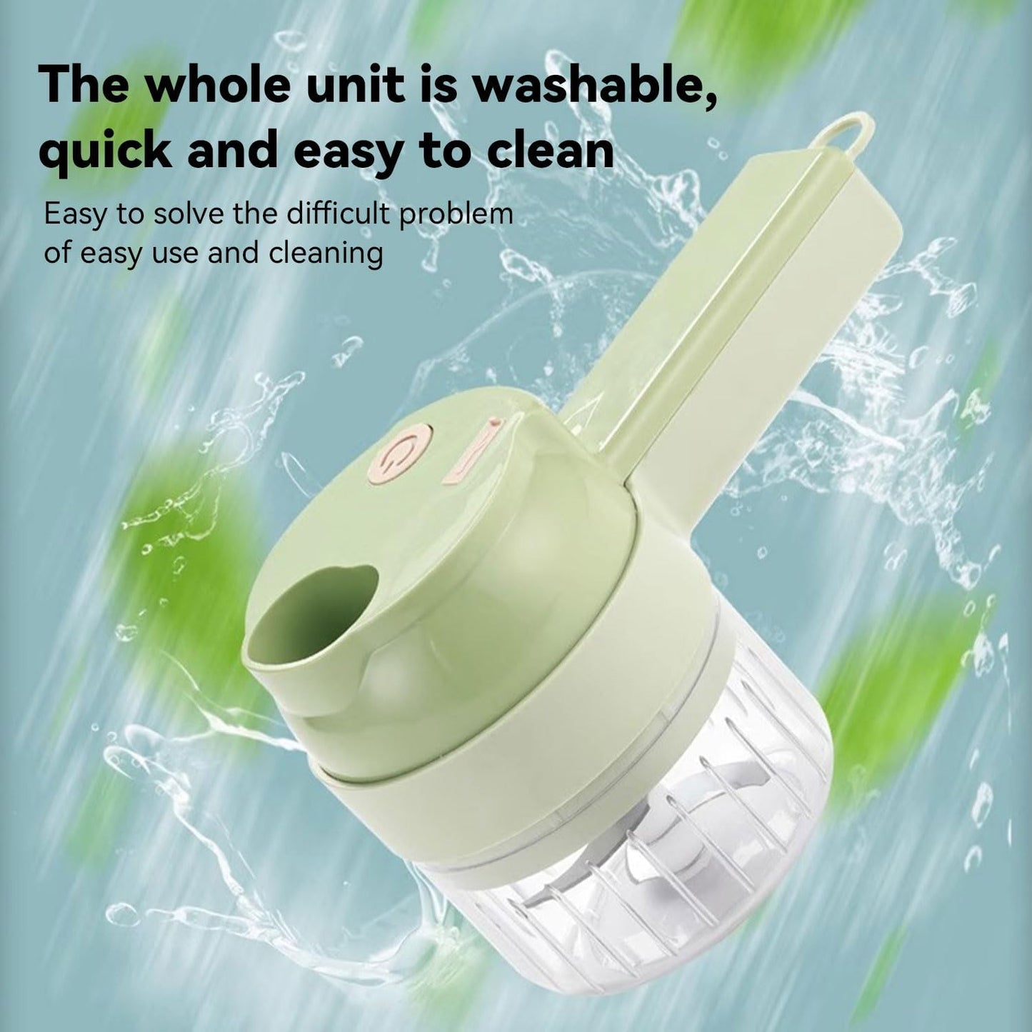 5-In-1 Wireless Electric Vegetable Chopper, Multi-Function Food Processor