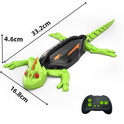 Rechargeable Wall Climbing RC Lizard Toy Realistic LED Eyes Climber Gecko Robot Toy Remote Control Cockroach Spider Toy For