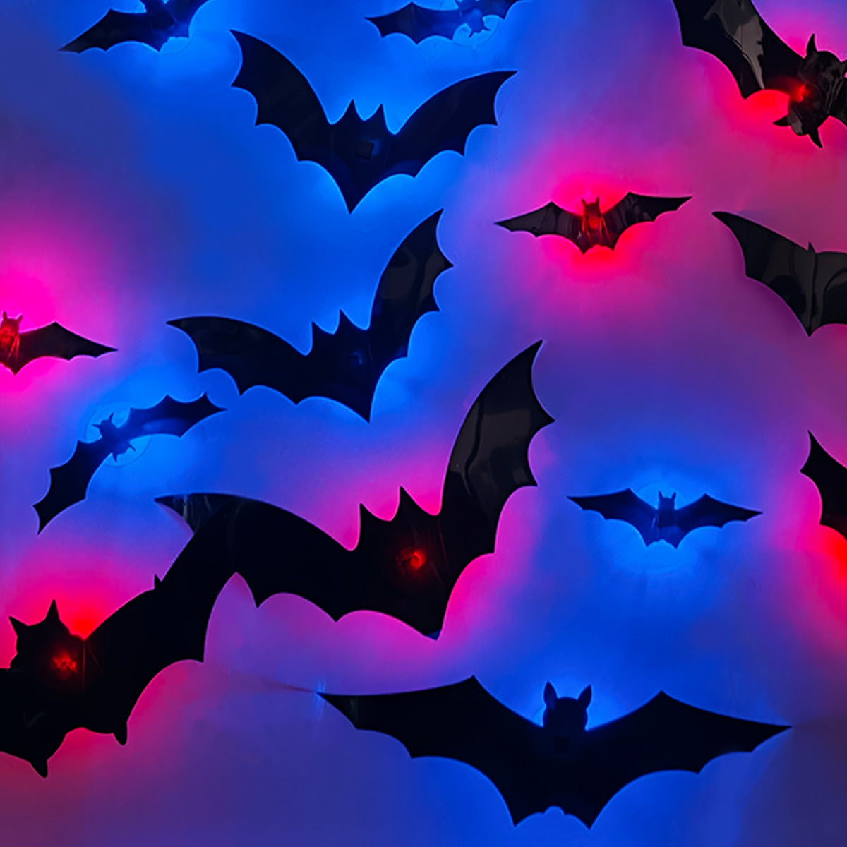 Halloween LED Flashing Bat Wall Stickers