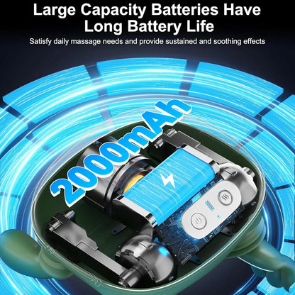 Wireless Neck and Back Massager with Heat 4D Kneading Shiatsu Deep Tissue for Shoulder Cervical Trapezius Kneading Massage