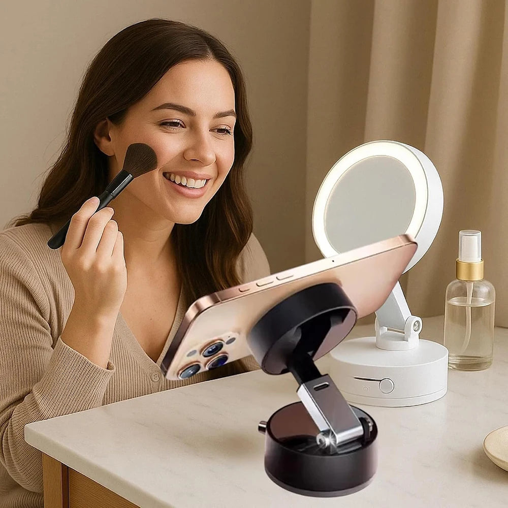 Magnetic Household Mobile Phone Holder Double-Sided Adsorption Foldable Mini Multi-Function Navigation Car Mobile Phone Holder