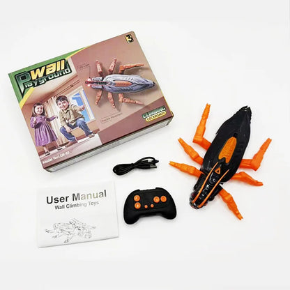 Rechargeable Wall Climbing RC Lizard Toy Realistic LED Eyes Climber Gecko Robot Toy Remote Control Cockroach Spider Toy For