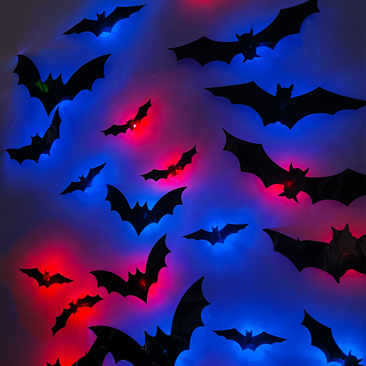 Halloween LED Flashing Bat Wall Stickers