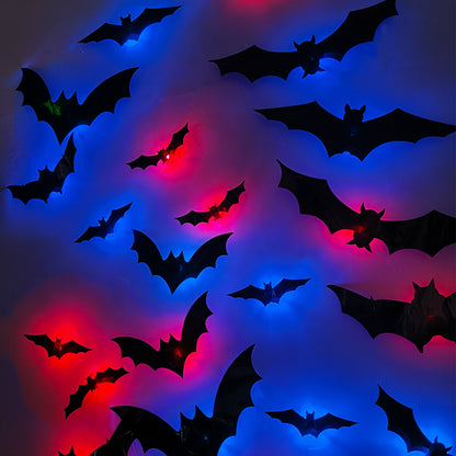 Halloween LED Flashing Bat Wall Stickers
