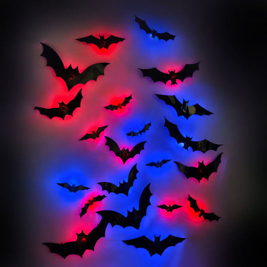 Halloween LED Flashing Bat Wall Stickers